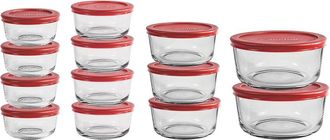 Anchor Hocking 26Pc Glass Food Storage Set With Lids