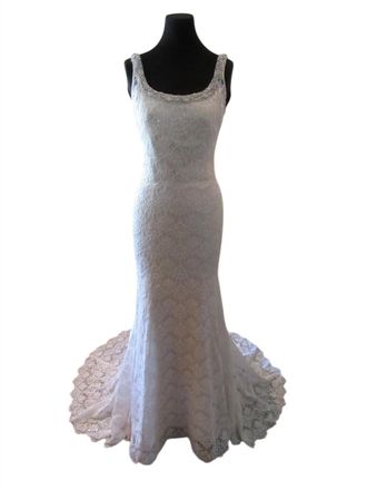 Allure Bridals Womens Sleeveless Wedding Gown In Ivory