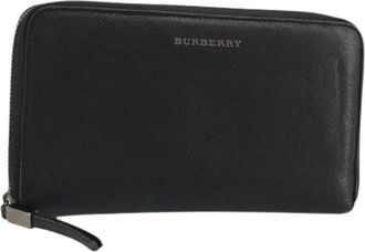 Burberry Pre-owned Wallets, female, Black, Size: ONE SIZE Pre-owned Vintage Long Wallet