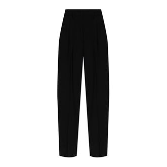 Forte_Forte Straight Trousers, female, Black, Size: S Creased trousers Vela