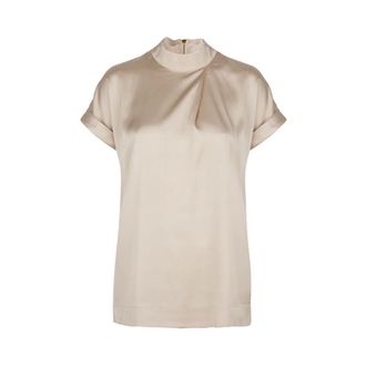 Dante6 Opium Top in Zandkleur - Dames - Blouses & Shirts - Beige - Maat: 2XL
