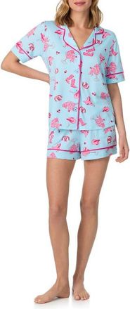 Room Service PJs Print Short Pajamas in Blue Print at Nordstrom, Size X-Large