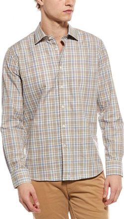 Scott Barber Canclini Fine Poplin Plaid Shirt