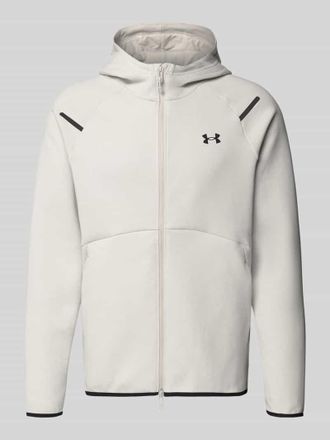 Under Armour Regular Fit Jacke mit Kapuze Modell Unstoppable in Offwhite, Gr&ouml;&szlig;e XXXL