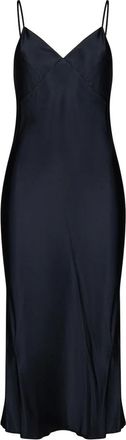 Silvian Heach Lange Jurk met Dunne Bandjes - Dames - Feestkleedjes - Zwart - XS - Kleedjes