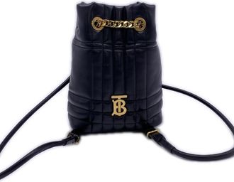 Burberry Black Leather Backpack (Pre-Owned)