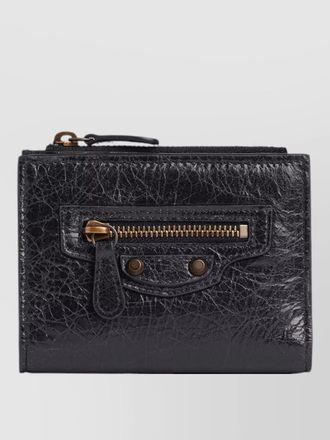 Balenciaga le city bifold wallet textured finish