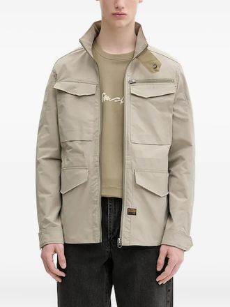 G-Star Bomber con zip e tasca con patta - Toni neutri