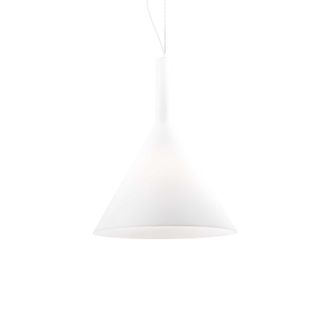 Netlighting Cocktail 1 Light Large Dome Ceiling Pendant White E27