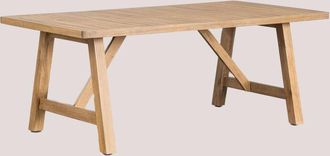 Sklum Sklum - Mesa de comedor rectangular en madera de acacia Dubai