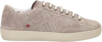 Carolina Herrera Su&egrave;de sneakers met initialenborduursel - Dames - Sneakers - Grijs - 39 EU - Su&egrave;de - Schoenen