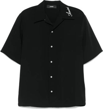 Amiri Camicia con logo ricamato - Nero