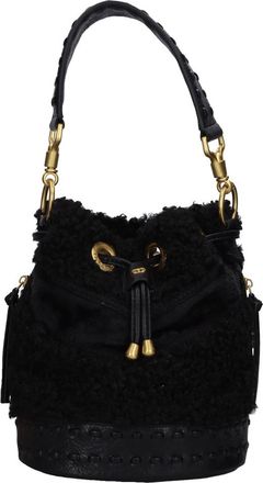 La Carrie Space Sheep Bucket Bag - Dames - Schoudertassen - Zwart - ONE Size - Leer - Tassen