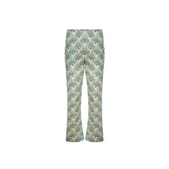 La DoubleJ Broeken, Dames, Groen, XL, Katoen, Slim-Leg Capri Broek
