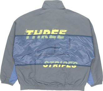 adidas M Wrd Wov Jkt Sports Loose Contrasting Colors Printing Woven Stand Collar Jacket Blue GL8682