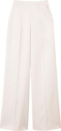 Twinset High-Waisted Cream-Colored Trousers