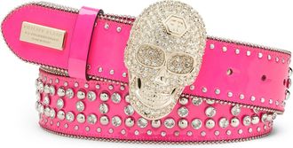 Philipp Plein Belt Skull crystal