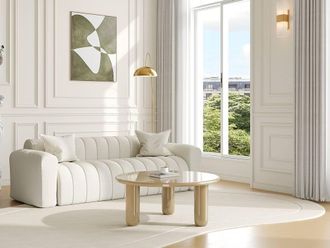 Vente-Unique MDF Coffee Table - Lacquered Beige - BENESA