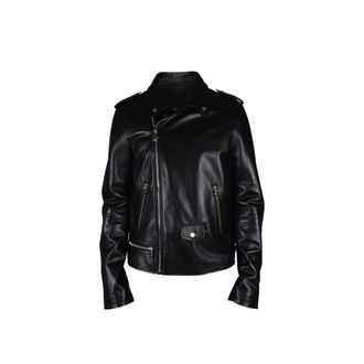 Philipp Plein Perfecto Jacket - Heren - Leren en Su&egrave;de Jassen - Zwart - XL - Leer - Jassen