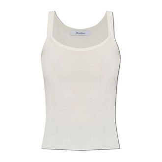 Max Mara Dames, Tops, Wit, Maat: L Katoen