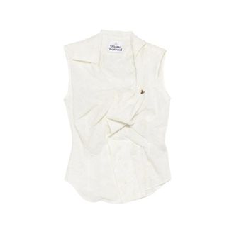 Vivienne Westwood Drunken Draped Sleeveless Top