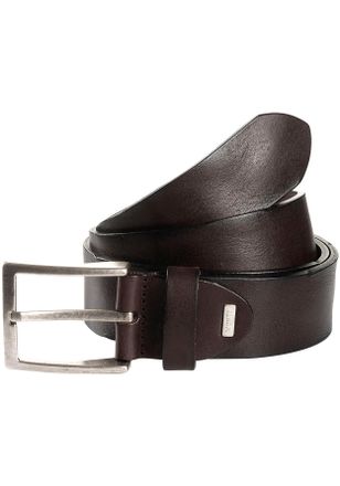 Monti Lederg&uuml;rtel MONTI MERAN, Herren, Gr. 85, braun (braun uni), Leder, unifarben, G&uuml;rtel Lederg&uuml;rtel, 4,0 cm breit, Jeans-Casual, k&uuml;rzbar