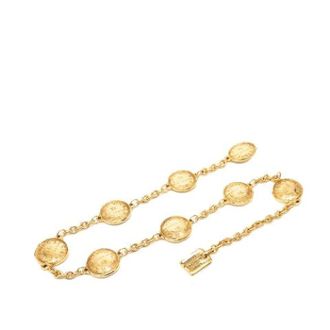 Chanel Pre-owned Belts, female, Yellow, Size: ONE SIZE Pre-owned Gold Medallion Belt