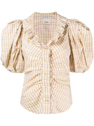 Isabel Marant Catalia blouse met pofmouwen - Geel