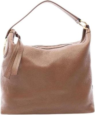Gucci Pre-owned Interlocking G Leren Schoudertas - Dames - Vintage Schoudertas - Bruin - ONE Size - Leer - Vintage