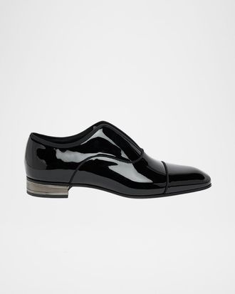 Christian Louboutin Men & apos;s Alphamale Galvin Patent Leather Cap-Toe Loafers