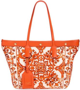Dolce & Gabbana Atene Majolica Tote in Id3Tn Majolica 1 Orange at Nordstrom