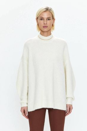 Pistola Denim Carlen Mock Neck Sweater In Ecru