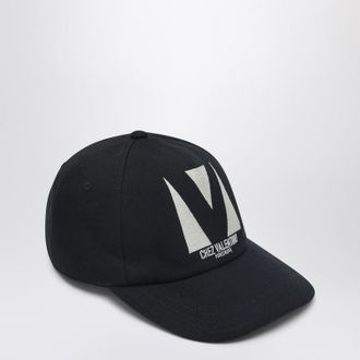Valentino Garavani Chez Valentino black baseball cap