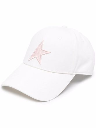 Golden Goose logo-patch cap - unisex - Cotton - S/M - White