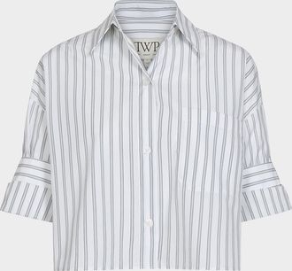 TWP Next Ex Shirt in Stripe Shirting