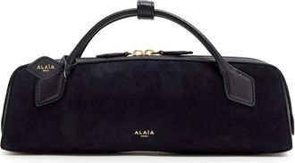 Alaia Le Teckel Suede Clutch - Navy - One Size