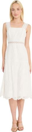 Donna Morgan Eyelet Embroidered Sundress in Ivory at Nordstrom, Size 12