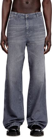 Diesel Relaxed Jeans - D-Livery - Jeans - Man - Grey