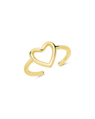 Sterling Forever 14K Over Silver Heart Ring