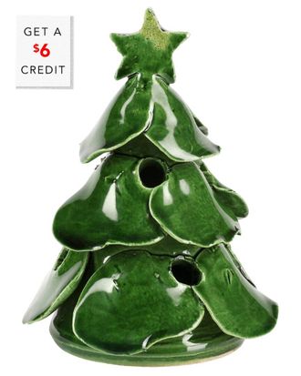 Vietri Vietri Foresta Green Mini Scalloped Tree With $6 Credit