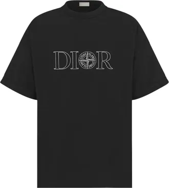 Dior Dior x Stone Island T-Shirt Black 493J638B0554-C980