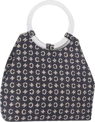 Celine Pre-owned C Macadam Canvas Hand Bag - Dames - Vintage Handtas - Blauw - ONE Size - Leer - Vintage