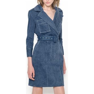 AS by DF Gianna Dress in Med Wash Denim at Nordstrom, Size X-Small