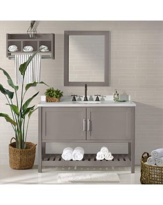 Alaterre Furniture Bennet 3Pc Wooden Bathroom Vanity Set