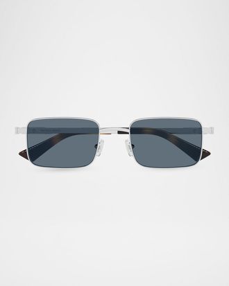 Bottega Veneta Men & apos;s BV1469S-002 Metal Rectangle Sunglasses