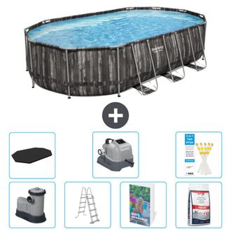 Bestway Piscina Bestway Power Steel Oval - 610x366x122 Cm - 8-piezas S649