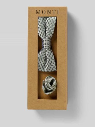 Monti Seidenfliege im Set mit Einstecktuch in Gruen, Größe 1