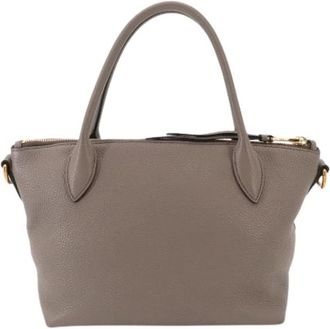 Prada Pre-owned Vintage Handbag - Dames - Vintage Handtas - Grijs - ONE Size - Leer - Vintage