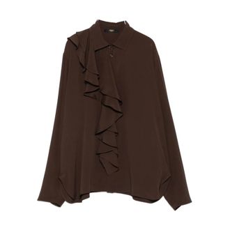 Seventy Overhemden, Dames, Bruin, M, Shirt