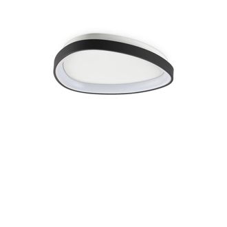 Netlighting Gemini 42.5cm LED Integrated LED Semi Flush Ceiling Light Black 2700K
